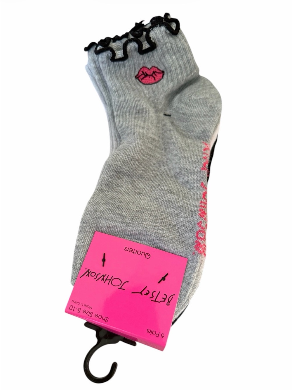 Betsey Johnson 6 Pair of  Quarter Length